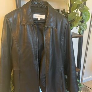 Liz Claiborne Women's Black Leather Jacket